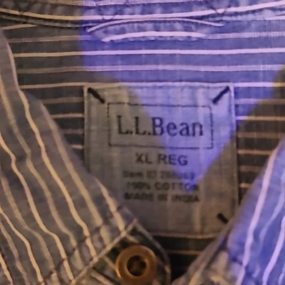 LL Bean Denim Button-down - Picture 2 of 2